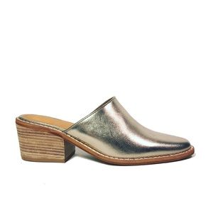 Zigi Soho ROMIA Mule Leather Slide Heel - Gold 7